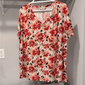 White Stag Floral Blouse